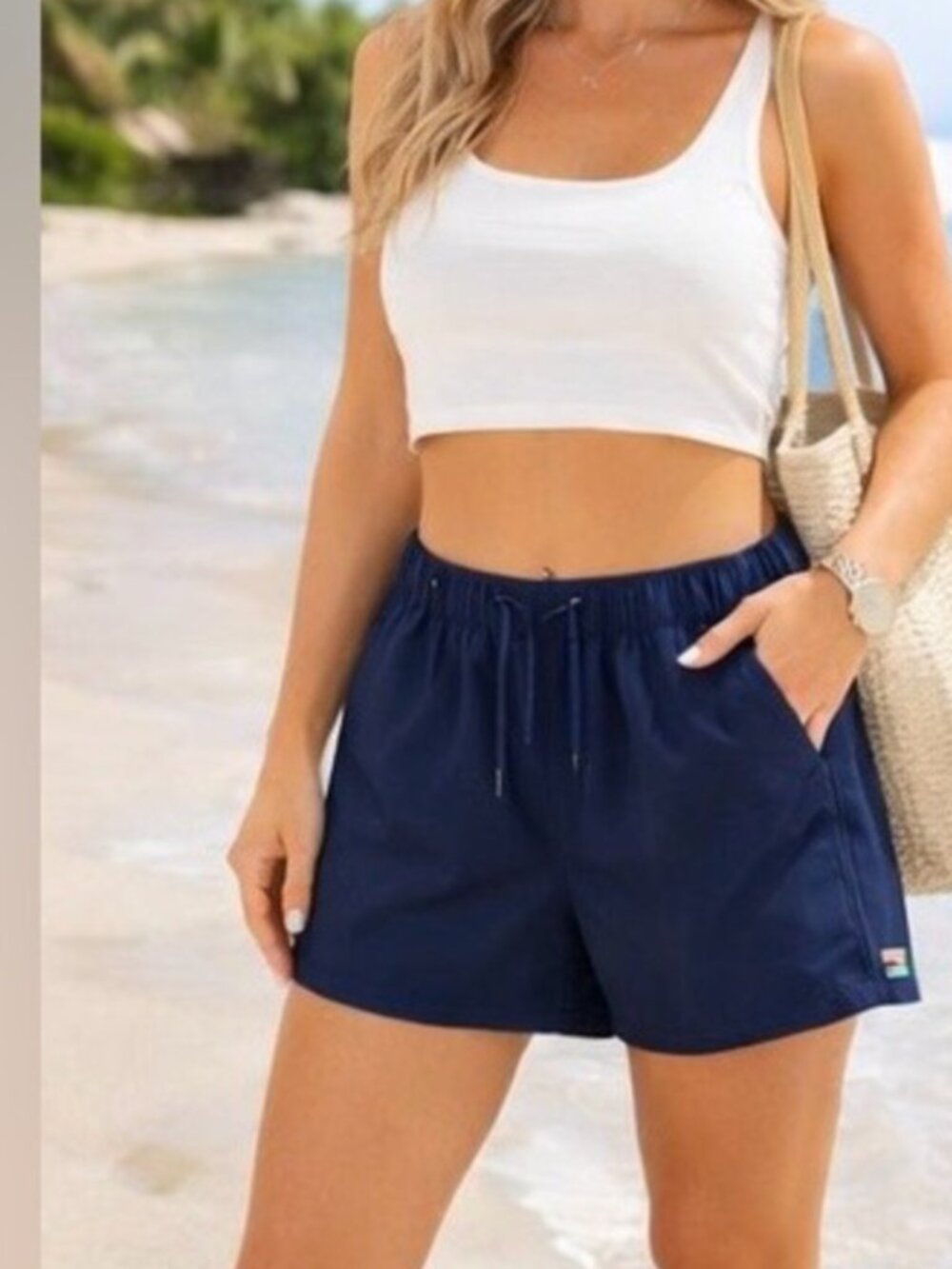 Ocean Pacific OP Shorts Board Swim Shorts Navy Blue Size Small